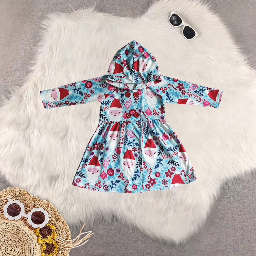 RTS NO MOQ Sibling baby girls clothes floral Hooded Long Sleeve top
