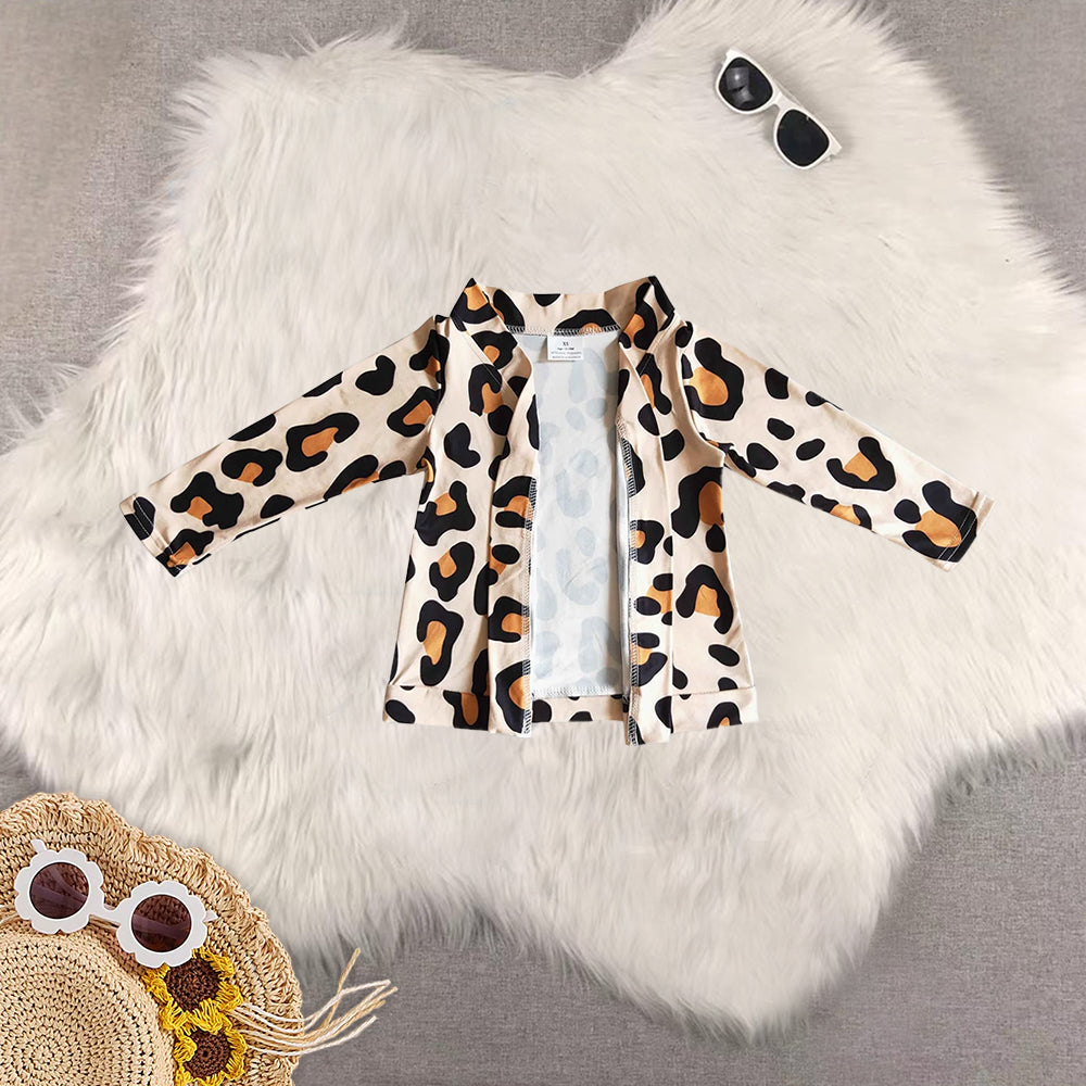 RTS NO MOQ Sibling baby Girls' long-sleeved cardigan with ghost flower and bat pattern
