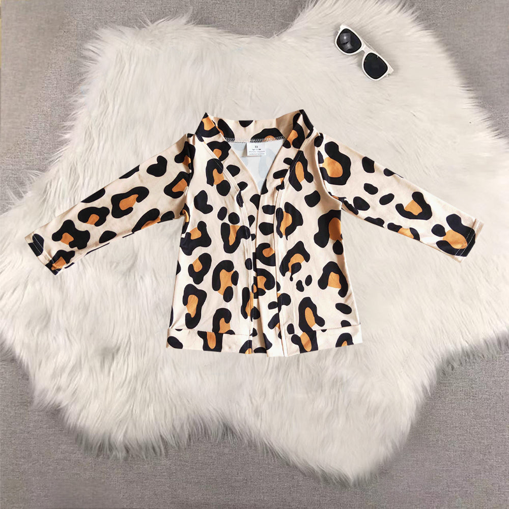 RTS NO MOQ Sibling baby Girls' long-sleeved cardigan with ghost flower and bat pattern