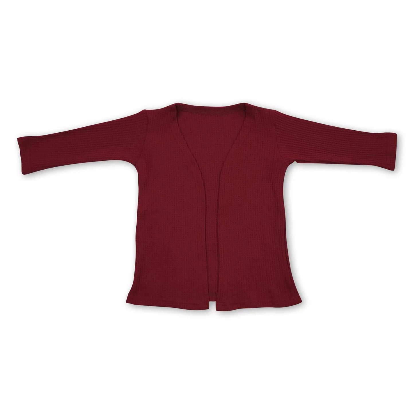 RTS NO MOQ Sibling cotton Baby Girls Solid Color Long Sleeve Open Front Knit Cardigan Light Warm Fall Layering Top