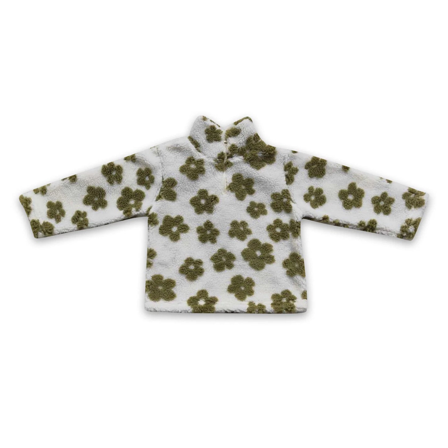 RTS NO MOQ Sibling milk silk Baby Girls Flowers Thick Pullovers Tops Fall Winter Casual Long Sleeve Warm Knit Shirts