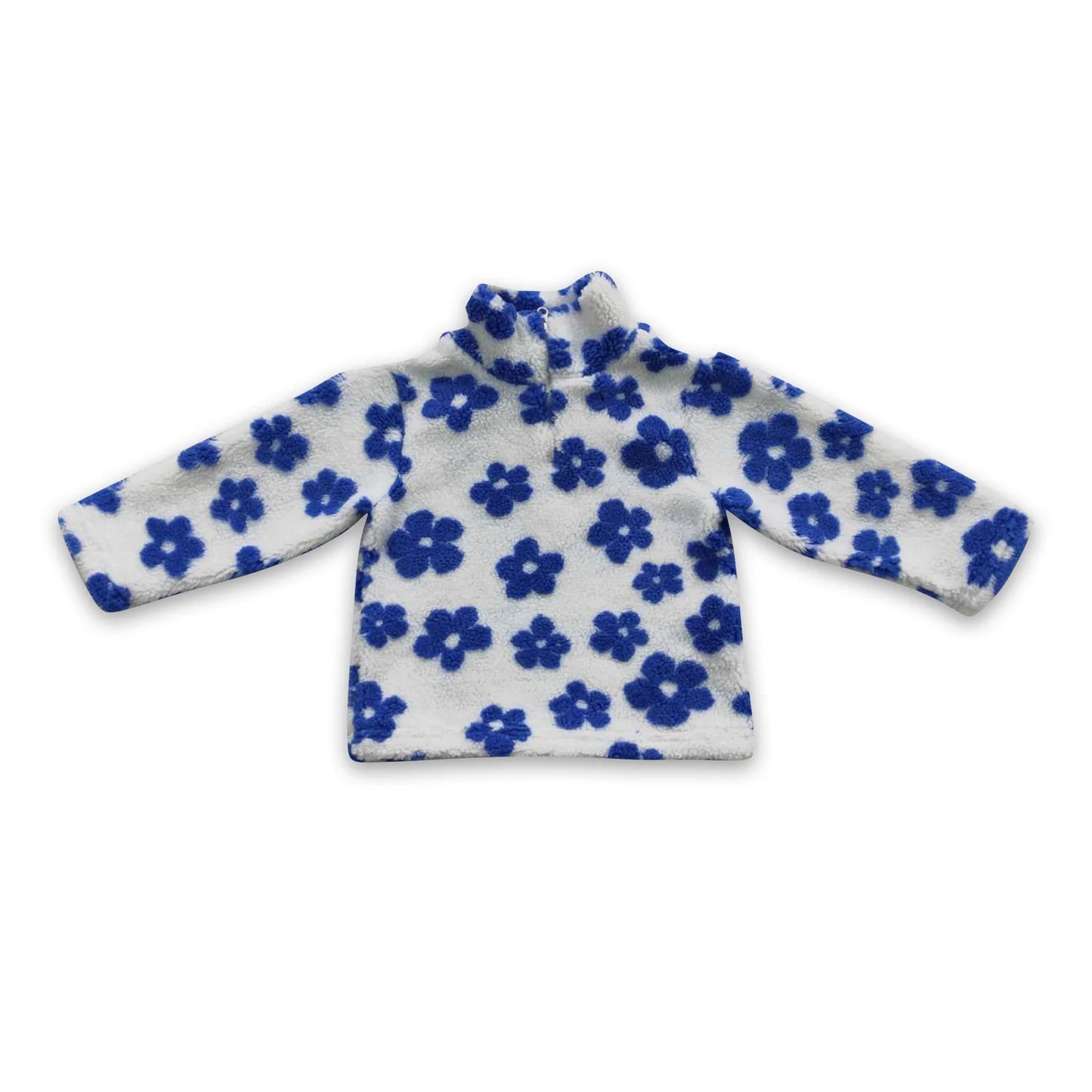 RTS NO MOQ Sibling milk silk Baby Girls Flowers Thick Pullovers Tops Fall Winter Casual Long Sleeve Warm Knit Shirts