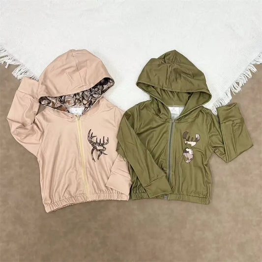 RTS NO MOQ Sibling Baby kid Camouflage pullover hooded long sleeve tops