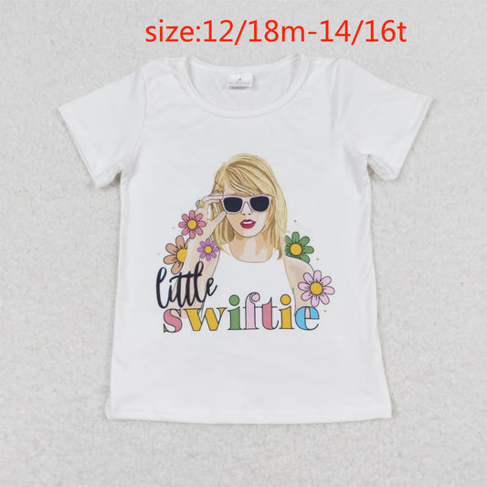 GT0491 little swiftie flower short sleeve top