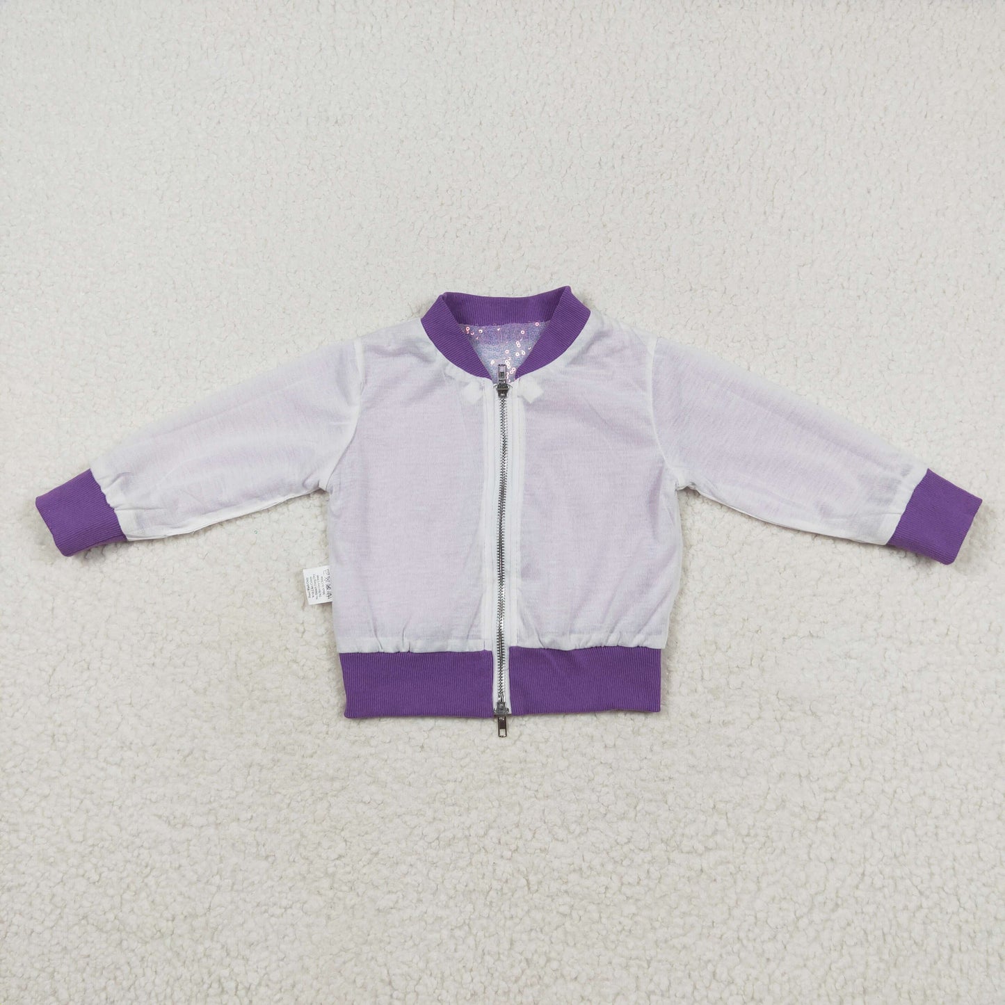 rts no moq GT0559 Blue and Purple Sequin Long Sleeve Top