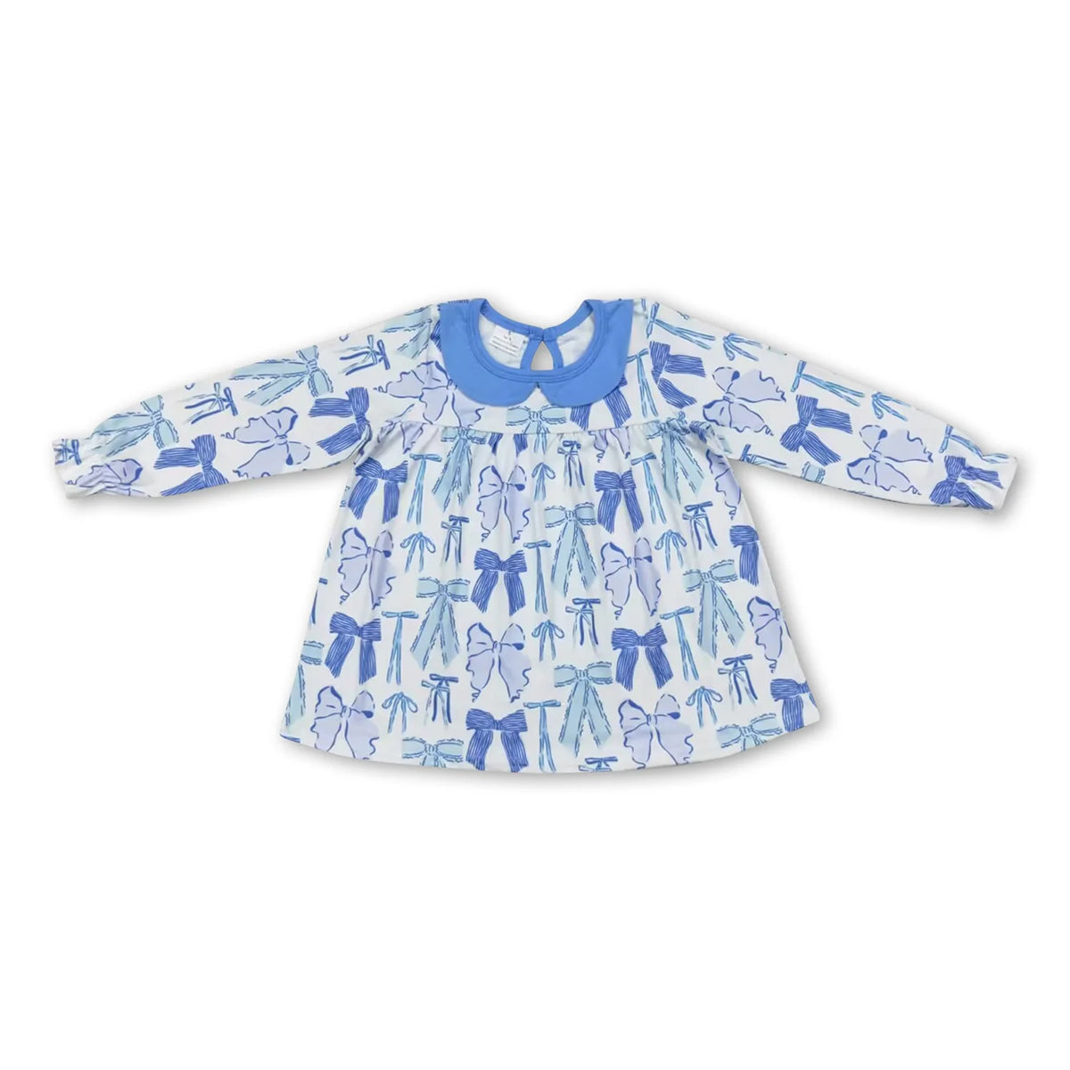 RTS NO MOQ Sibling Baby girls clothes bow long-sleeved trousers suit & tops and pants
