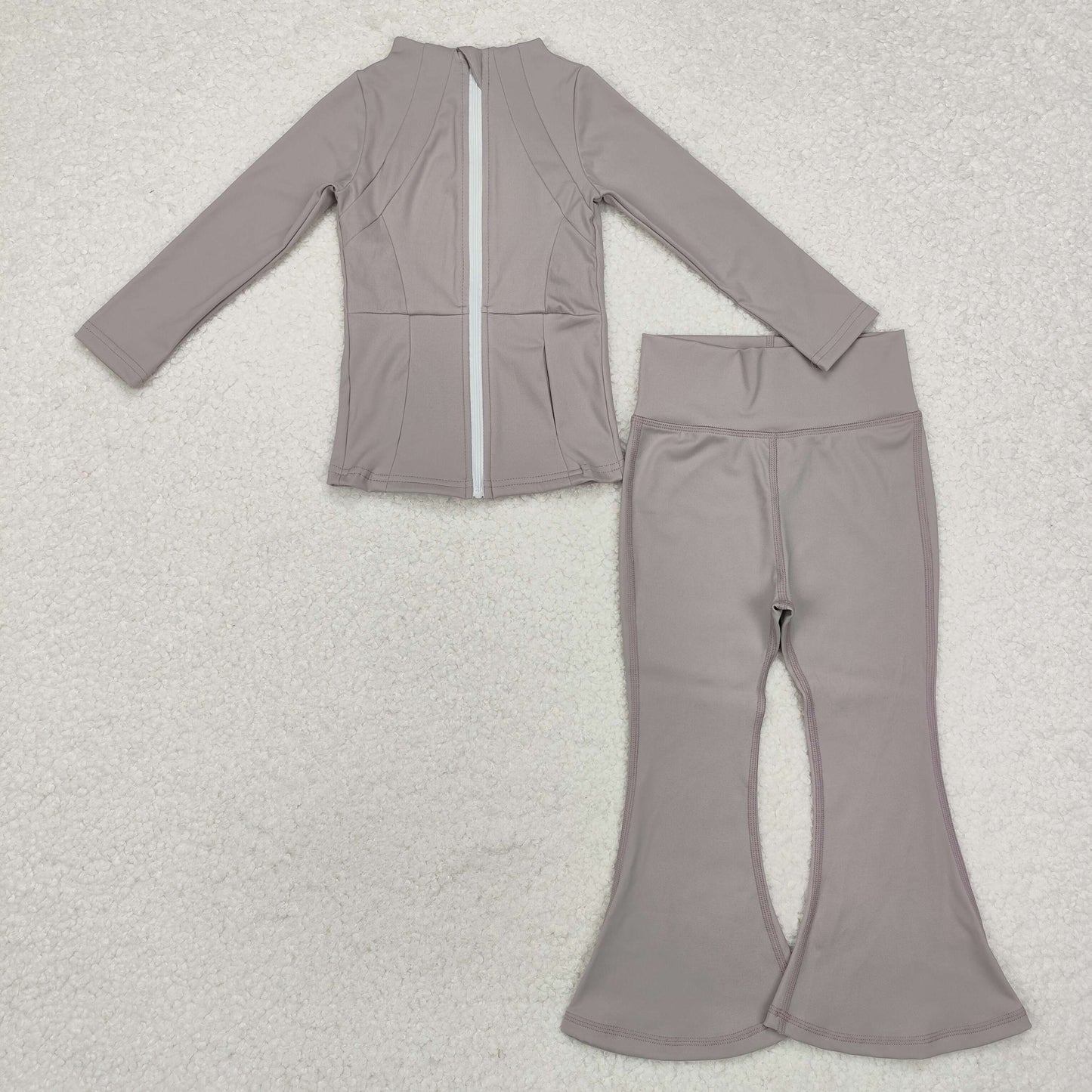 RTS NO MOQ Sibling Baby Girl Yoga Long Sleeve Trousers Sets