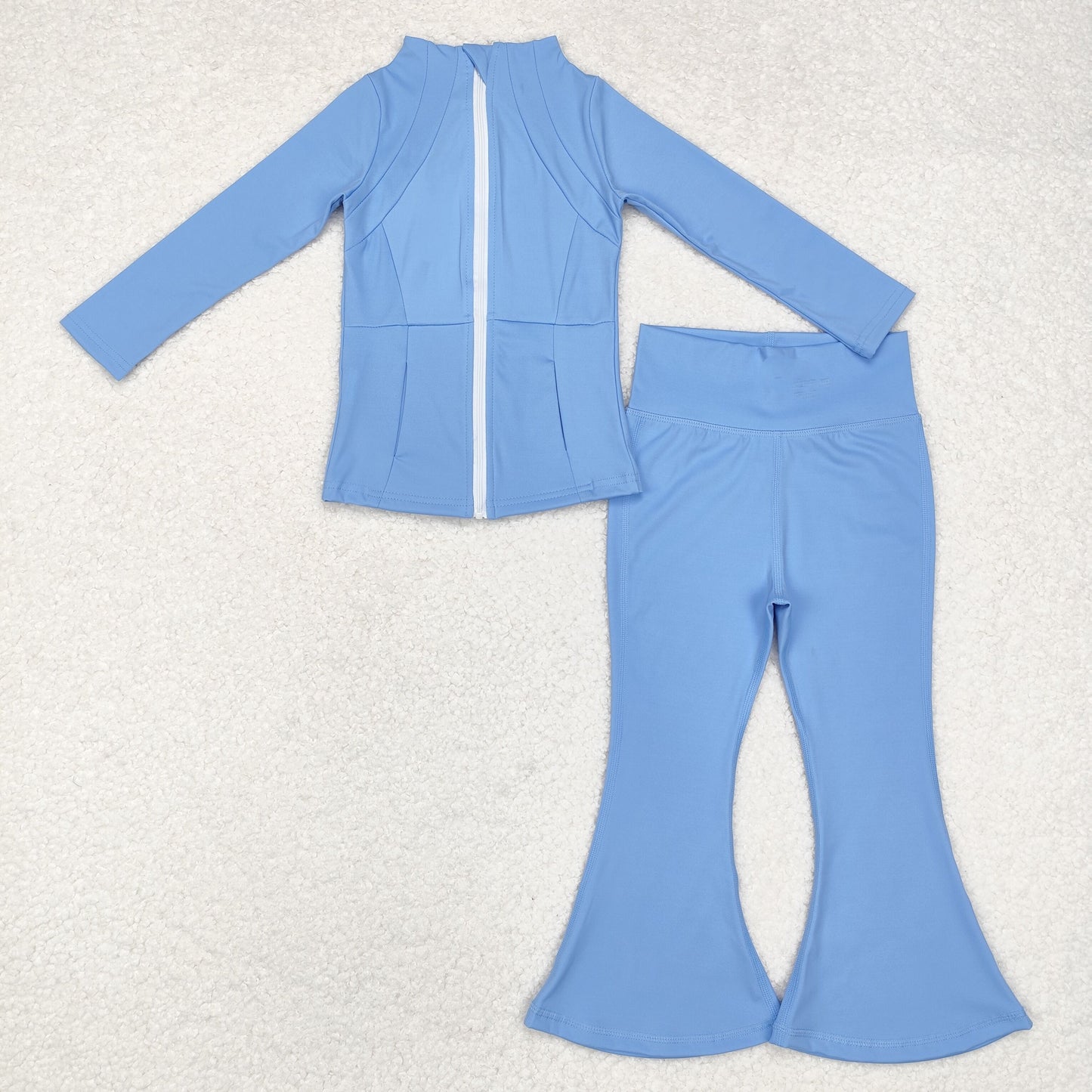 RTS NO MOQ Sibling Baby Girl Yoga Long Sleeve Trousers Sets