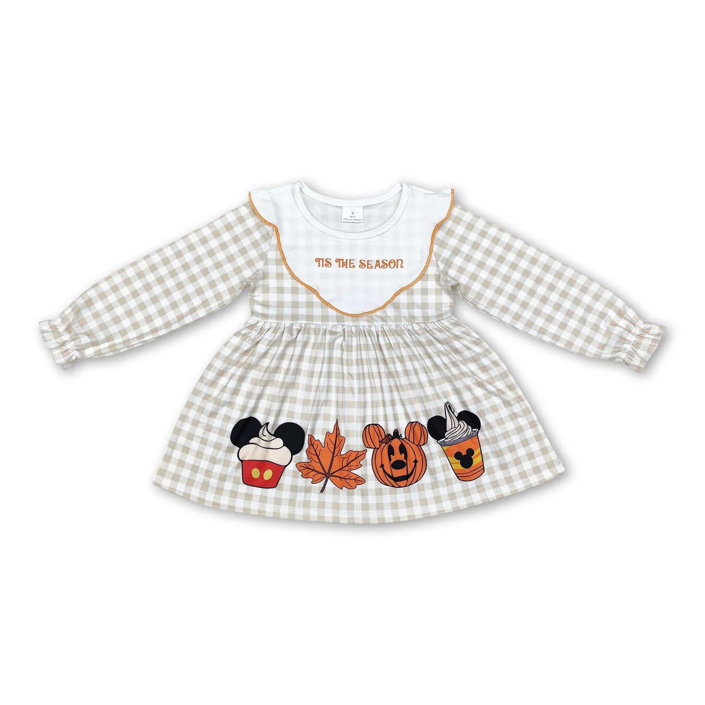 RTS NO MOQ Sibling milk silk Baby Girls Colorful Pumpkin Print Long Sleeve Tee Shirts Casual Fall Tops