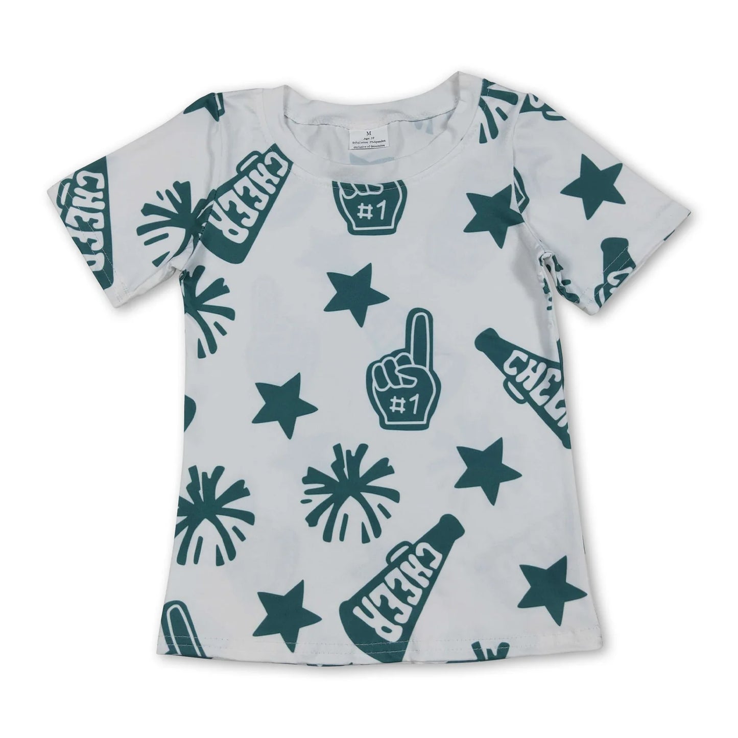 RTS NO MOQ Sibling milk silk Baby Girls Cheer Crew Neck Tops High Waist Skort Team Yoga Outfits