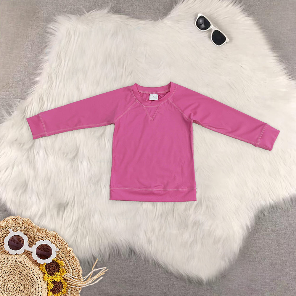 RTS Sibling baby girls clothes yoga solid color summer tops