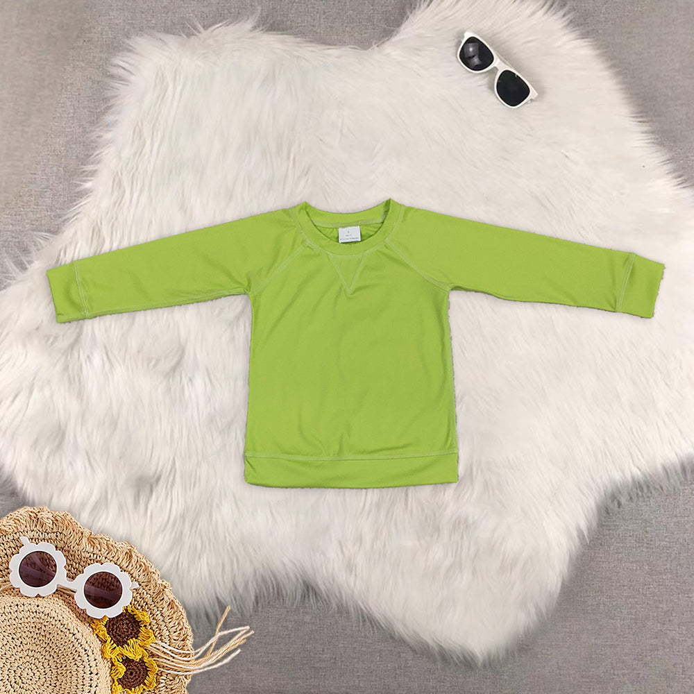 RTS Sibling baby girls clothes yoga solid color summer tops
