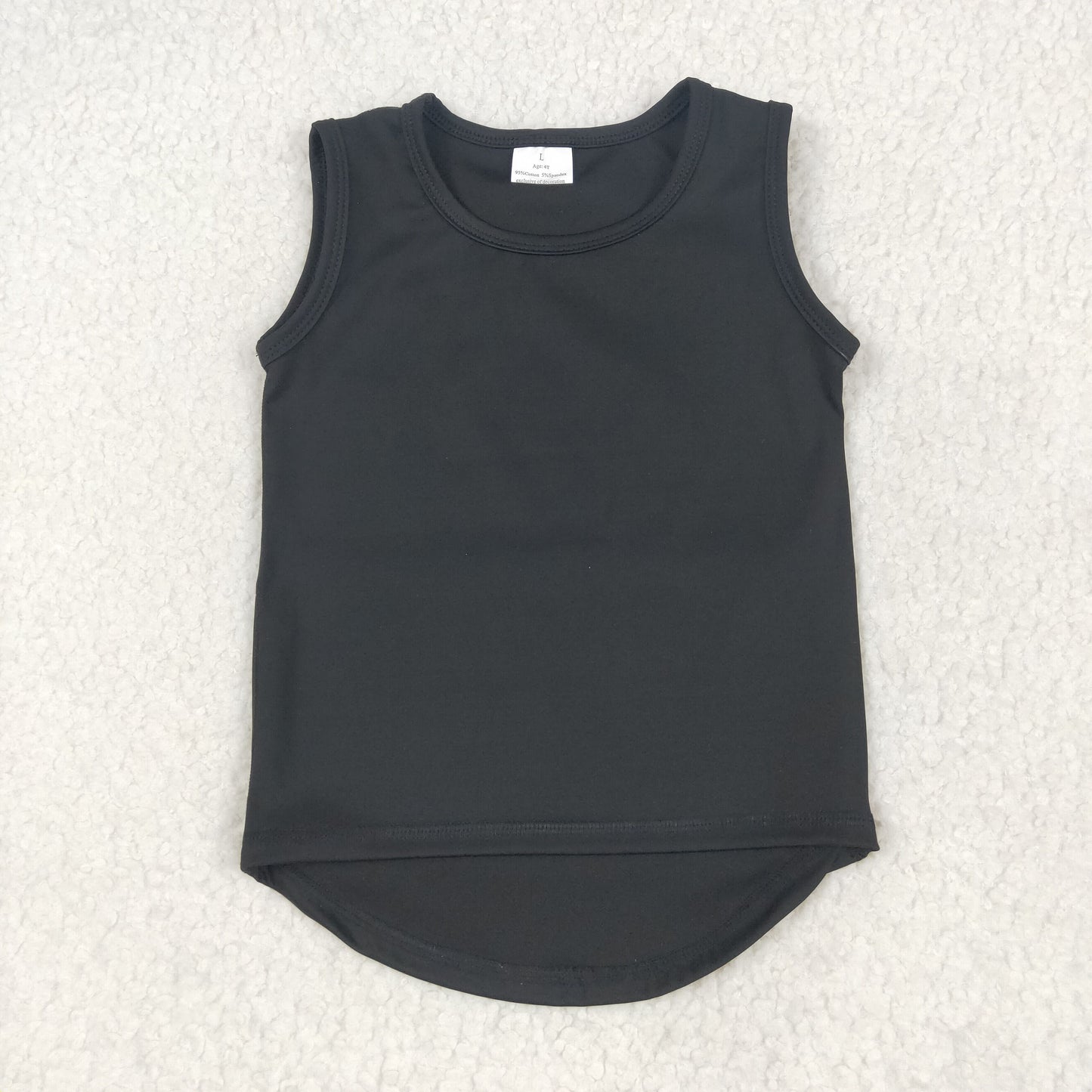 RTS NO MOQ Baby girls Clothes yoga solid color sleeveless tops