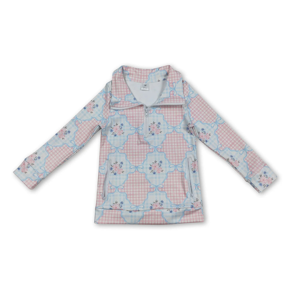 RTS NO MOQ Sibling baby girls clothes yoga Zip-Up Long Sleeve tops