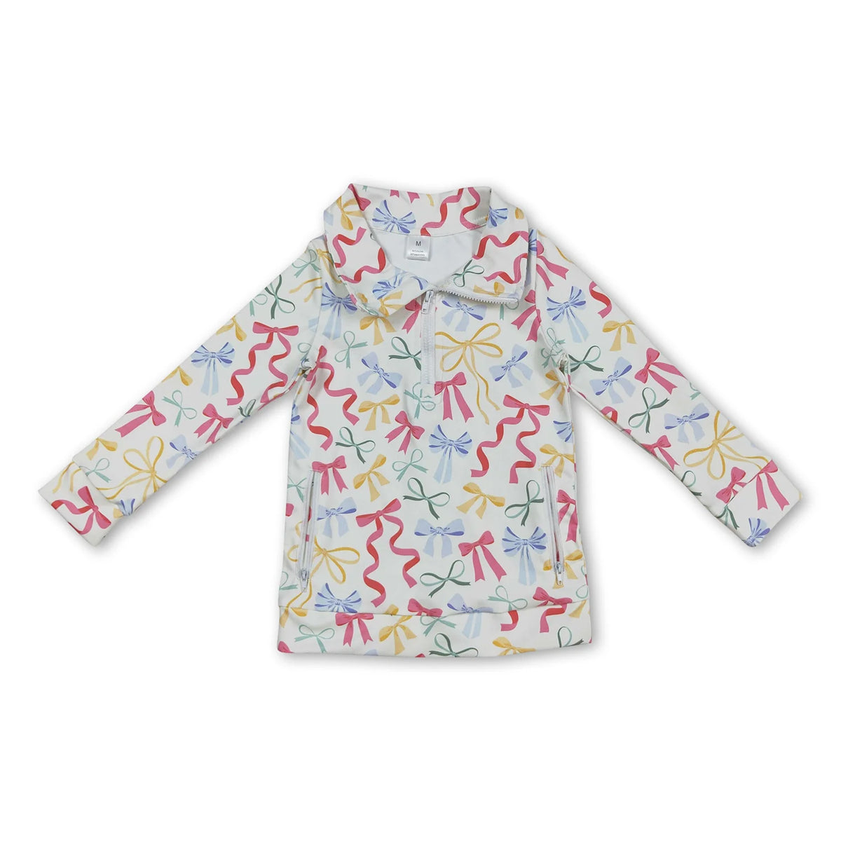 RTS NO MOQ Sibling baby girls clothes yoga Zip-Up Long Sleeve tops