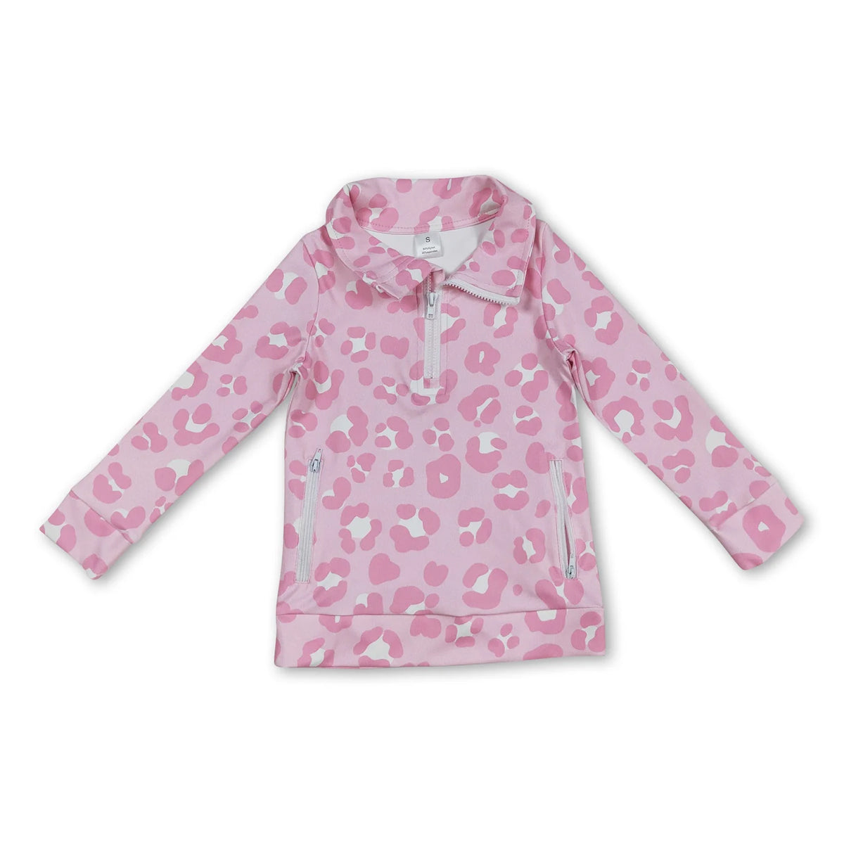 RTS NO MOQ Sibling baby girls clothes yoga Zip-Up Long Sleeve tops