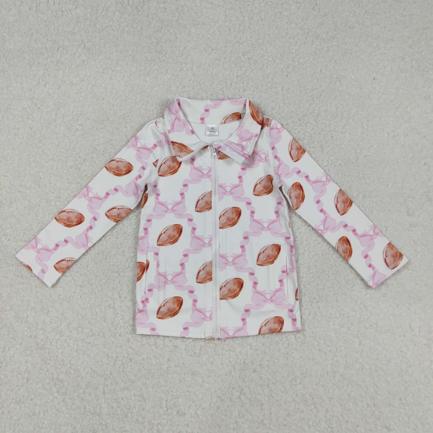 RTS NO MOQ Sibling baby girls clothes yoga Zip-Up Long Sleeve tops