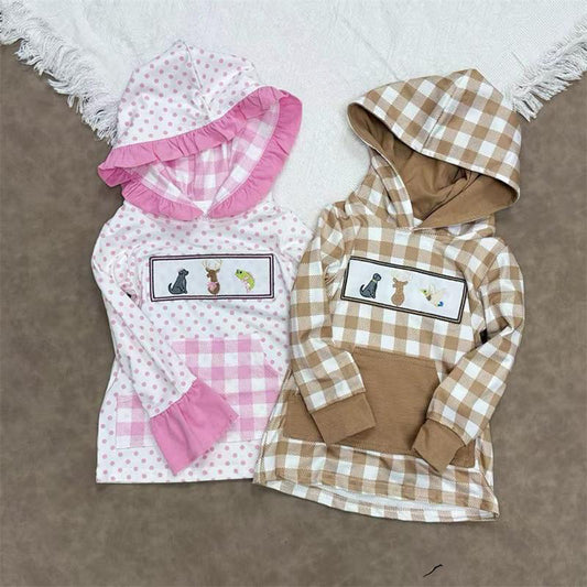 Sibling Baby Boys girl clothes embroidery duck Shirt Summer Clothes long sleeve tops 2
