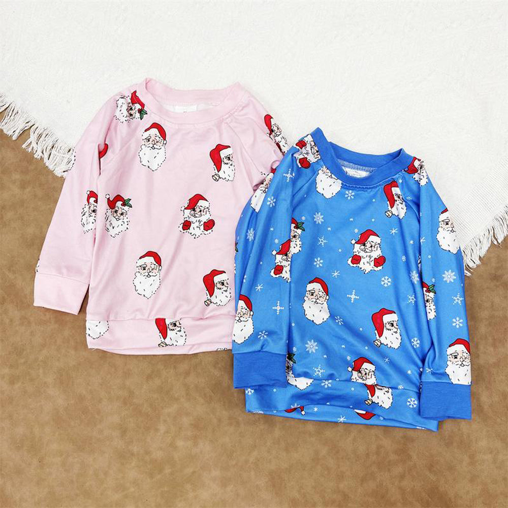 RTS NO MOQ Sibling baby girl boy clothes Christmas long sleeve tops