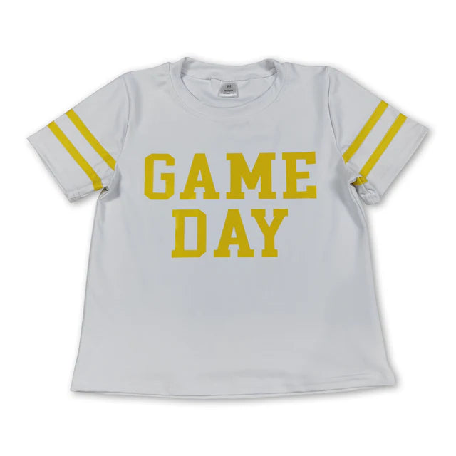 RTS NO MOQ milk silk GT1115+P0814 Baby Girls  Drip Team Pockets Yoga Active Team Tee Shirts and Pants