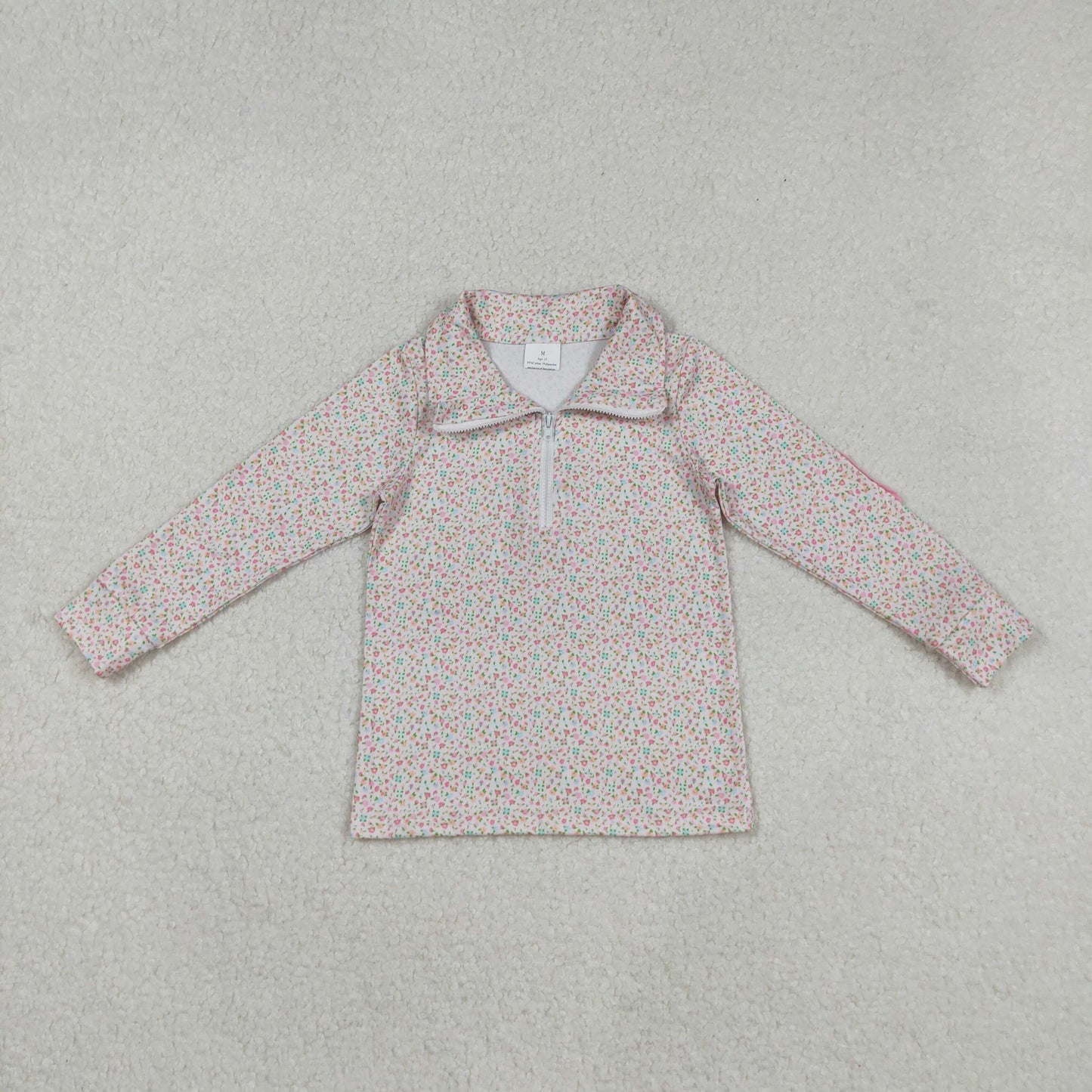 RTS NO MOQ Sibling baby girls clothes yoga Zip-Up Long Sleeve tops