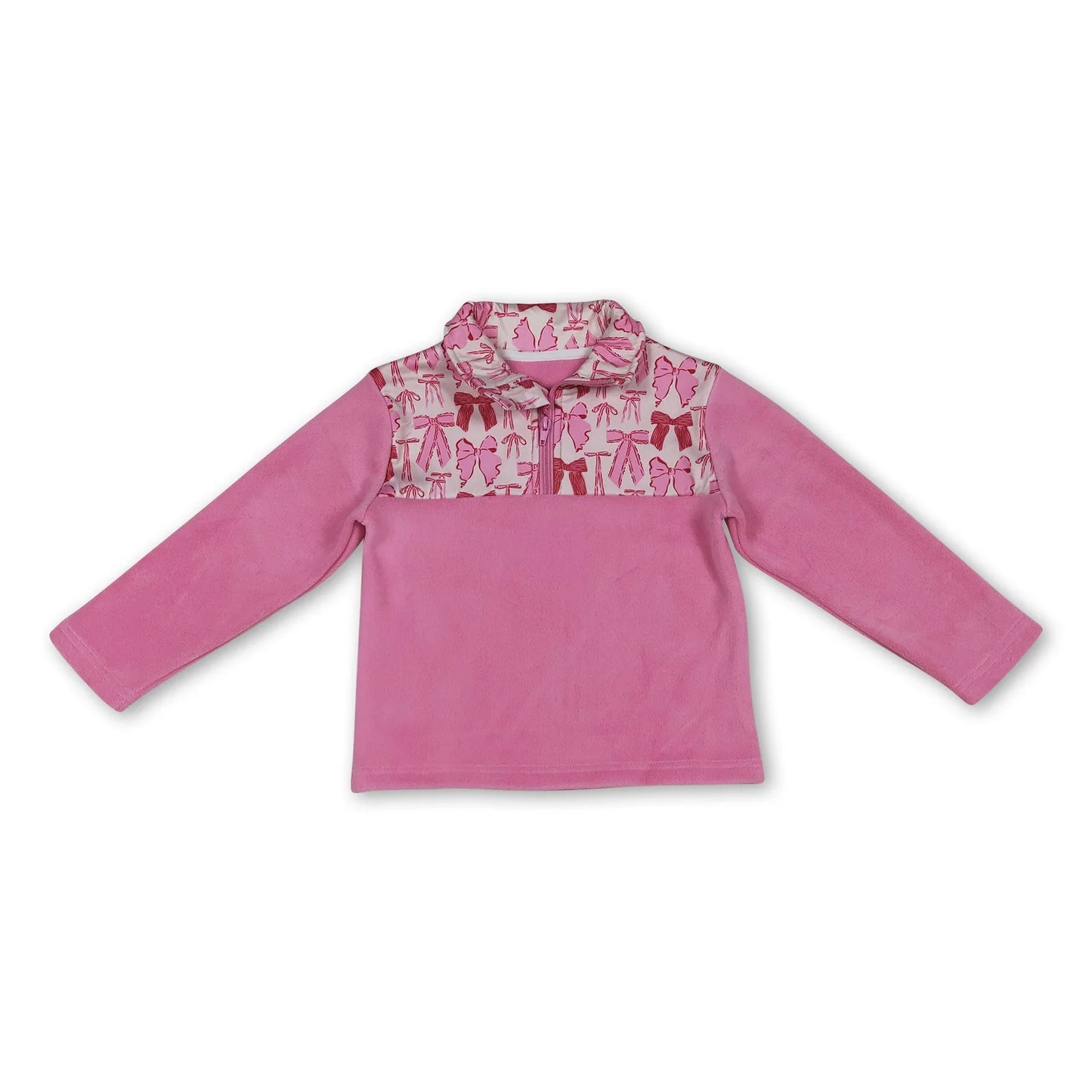 RTS NO MOQ Sibling milk silk Baby Girls Boys Cute Zipper Pullover Long Sleeve Top