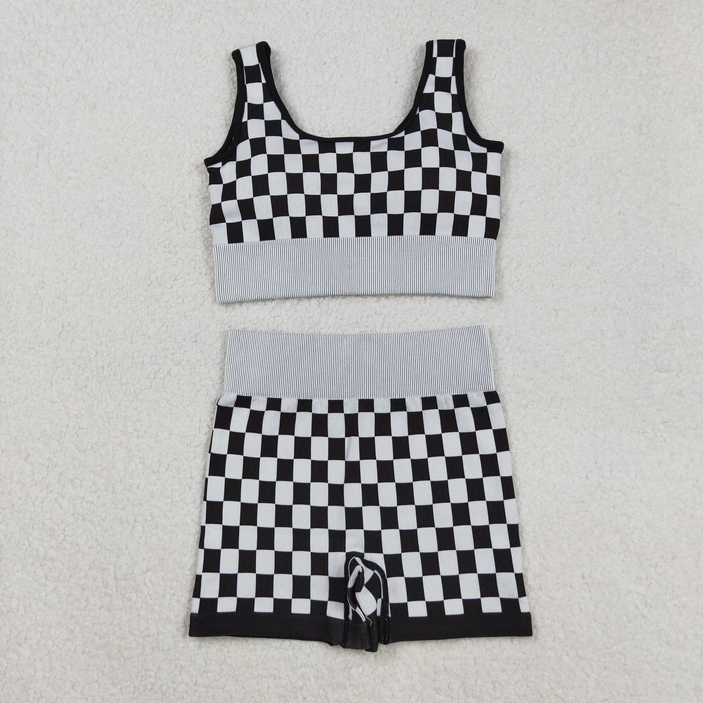 RTS NO MOQ Sibling Adult Women's camouflage Tank Top shorts sets