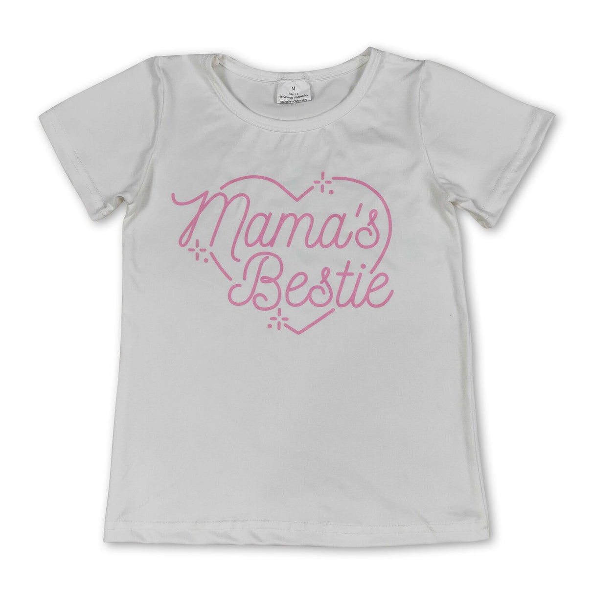 RTS NO MOQ milk silk GT1565+P1018 Baby Mama&Dad's Girl Hearts Top Checked Camo Flare Pants Clothes Sets T-shirts Pants