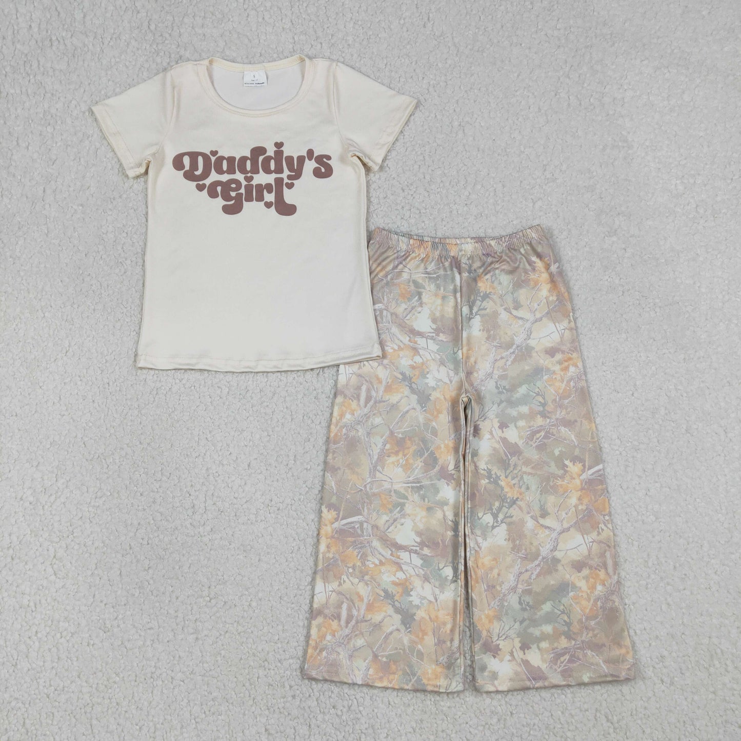 RTS NO MOQ Sibling baby girl clothes short-sleeved pants sets