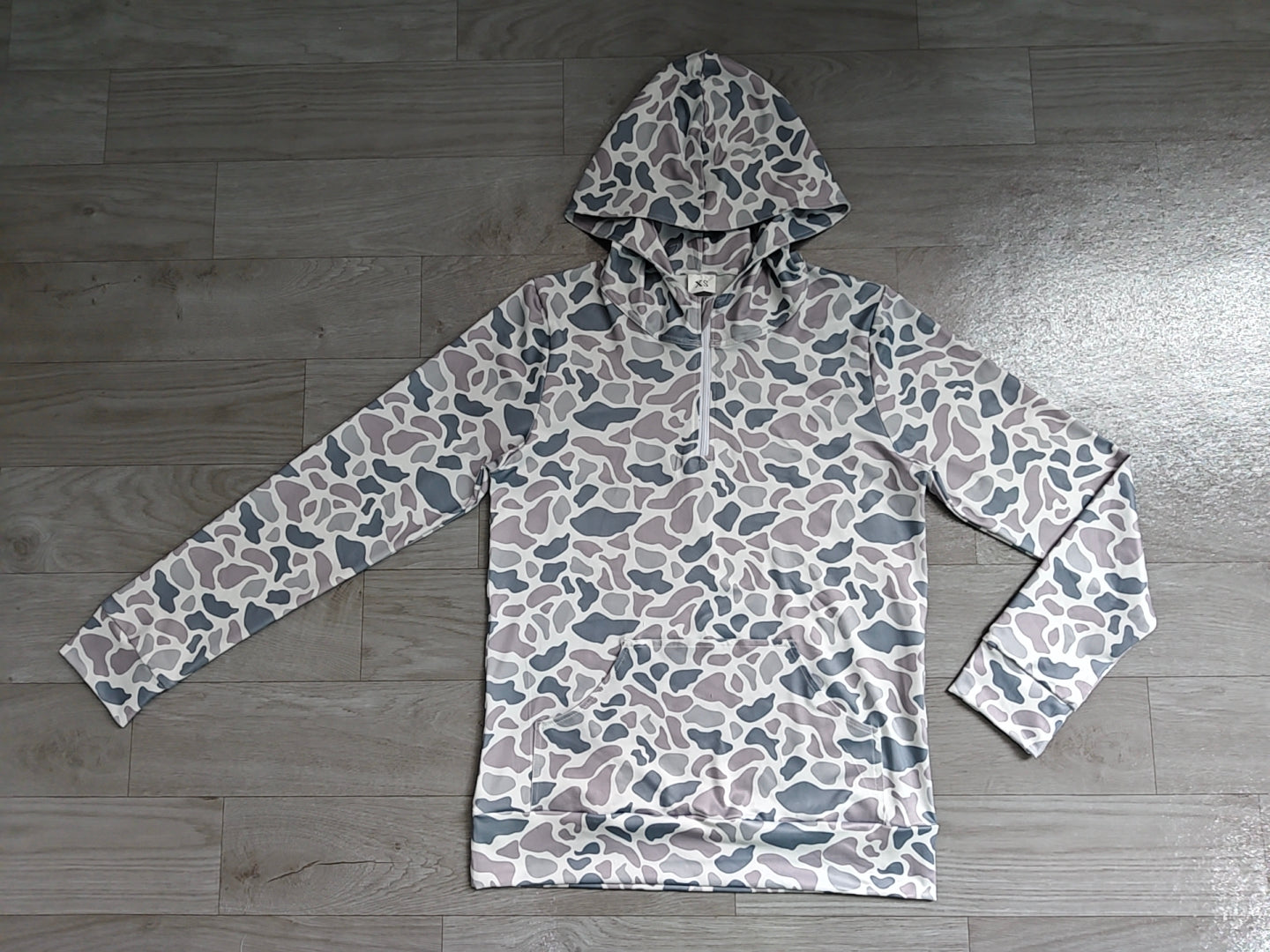 (Sample) No moq GT1708 Adult Women Camo Long Sleeve Full Zip Hoodies With Pockets Hunting Casual Tops