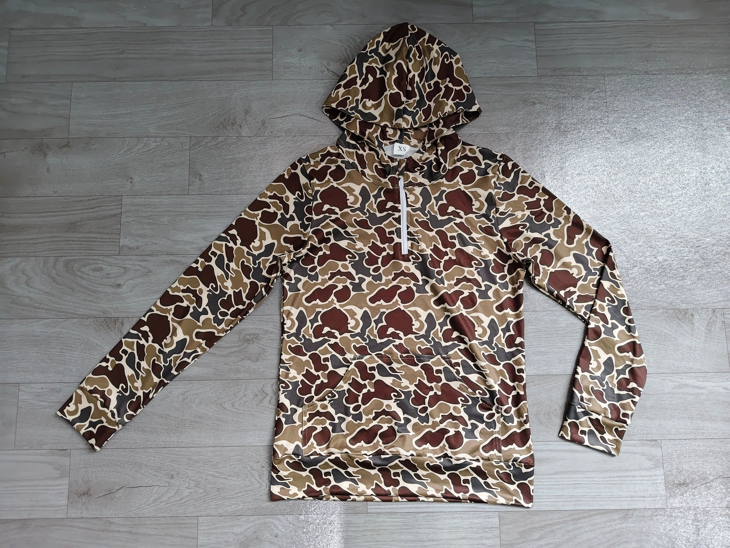 (Sample) No moq GT1713 Adult Women Camouflage Zip Up Hoodie Outdoor Tops