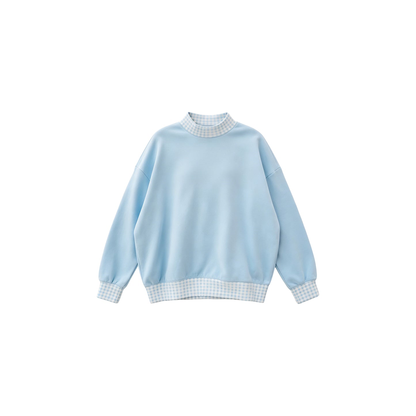 (Preorder new) No moq GT1799 Sweatshirt Material Kids Girls Blue Long Sleeve Fall T‑shirts Tops Casual Top