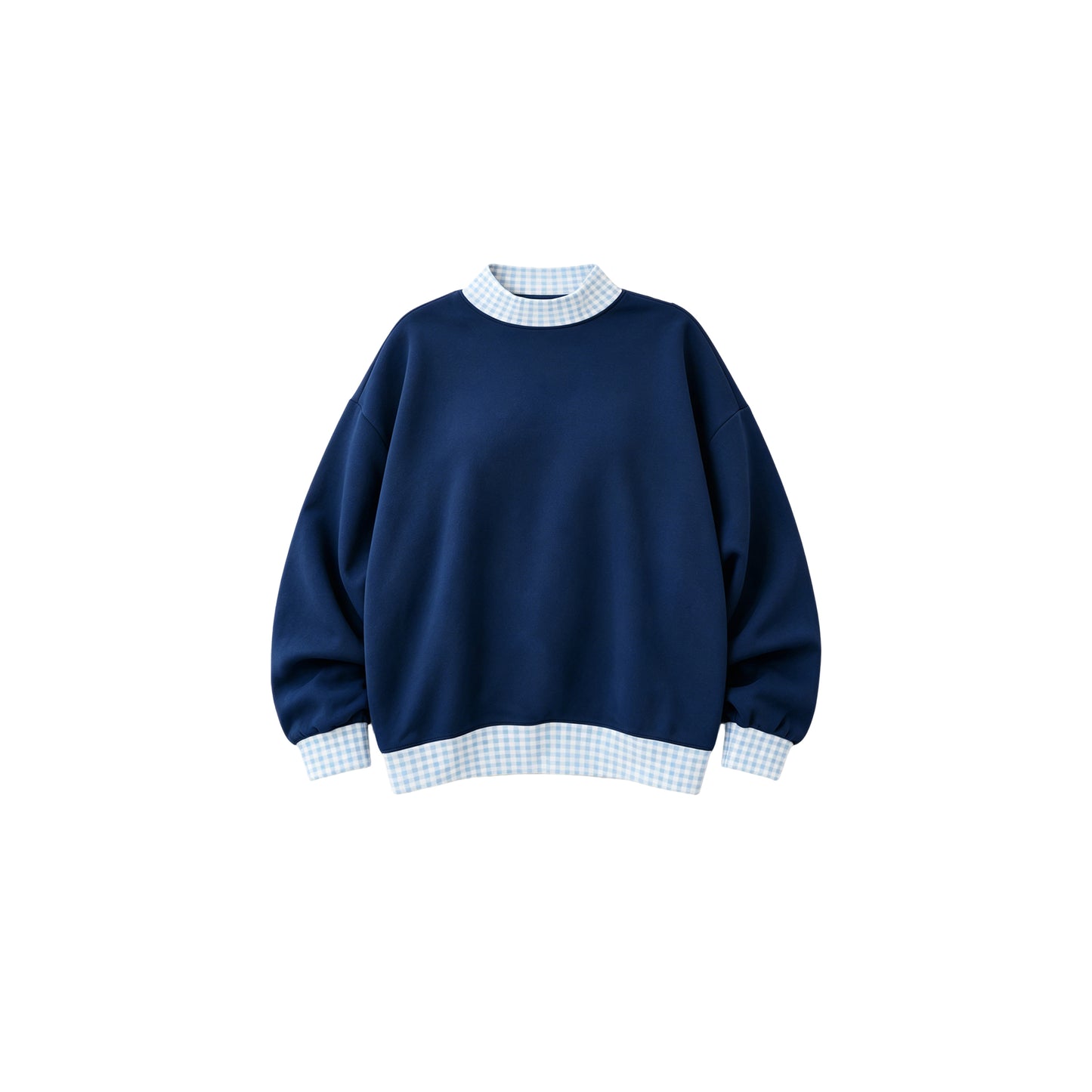 (Preorder new) No moq GT1801 Sweatshirt Material Kids Girls Navy Long Sleeve Fall T‑shirts Tops Casual Top