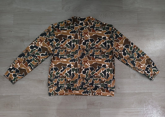 (Sample) No moq yoga fabric GT1817 Yoga Adult Women High Neck Dark Brown Camo Yoga Active Long Sleeve T‑shirts Top