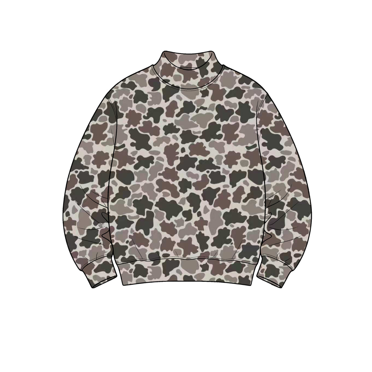 (Preorder new) No moq Yoga Adult Women High Neck Camo Yoga Active Long Sleeve T‑shirts Top