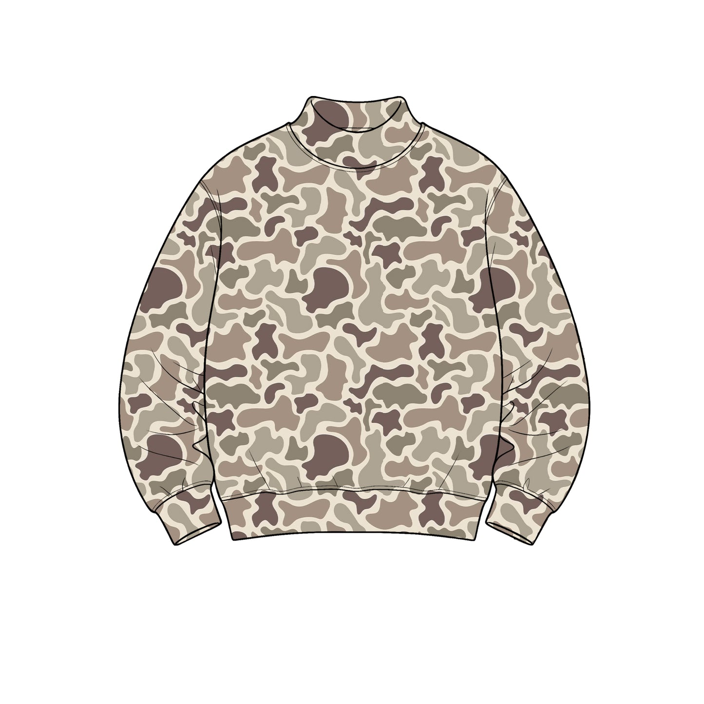 (Preorder new) No moq Yoga Adult Women High Neck Camo Yoga Active Long Sleeve T‑shirts Top