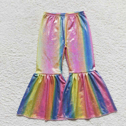 P0178 Colorful satin bronzing trousers