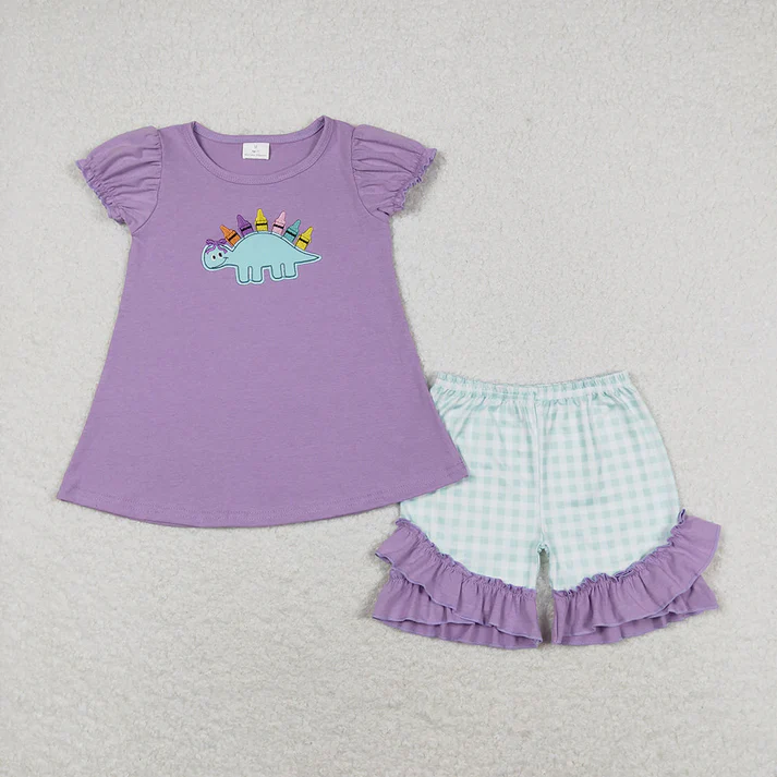 RTS Baby Girls Boys Dinosaurs Back To School Sibling Clothes Sets