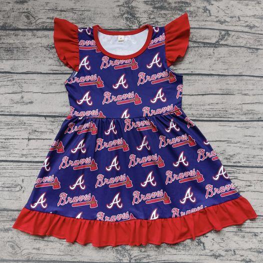 girls summer flying sleeve dress