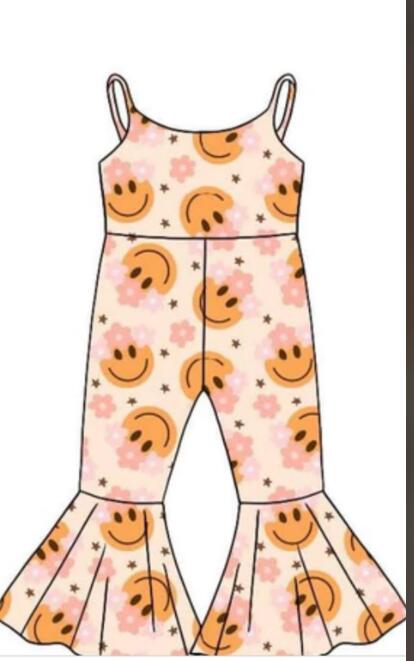 Girls summer romper smile print moq 5