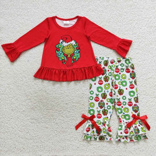 GLP0690 Cute Clothes  red bow  long-sleeved trousers suit