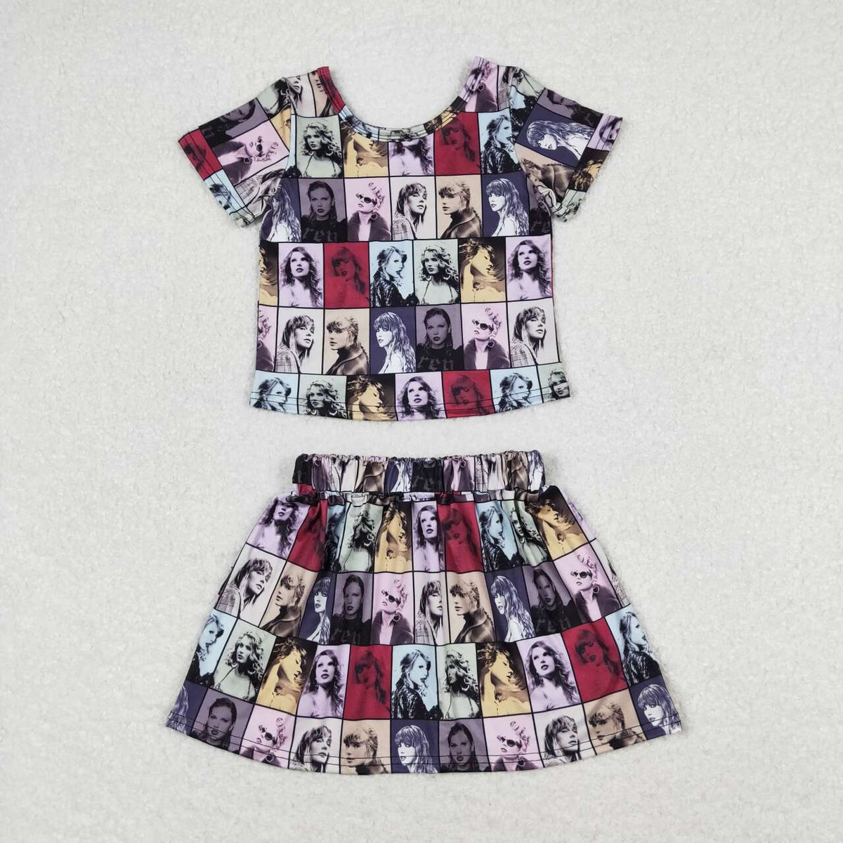 GSD1124 RTS baby girl clothes 1989 toddler girl summer outfit 12-18M to 14-16T