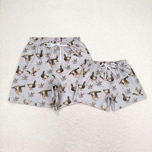 S0268 Duck Grey Brown Swim Trunks RTS  S0429 Adult male duck grey brown swimming trunks