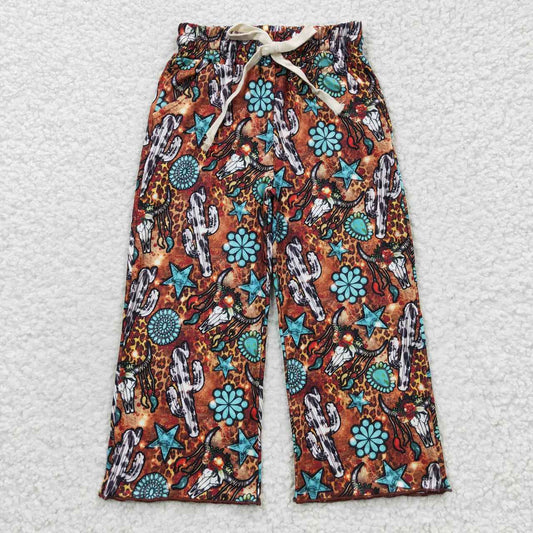 P0139 Alpine emerald leopard print trousers