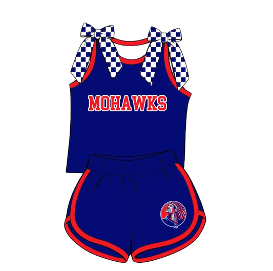 custom moq 5 mix size KYES01 Baby Girls Bows Sleeveless Vest Top Shorts Sets Pants