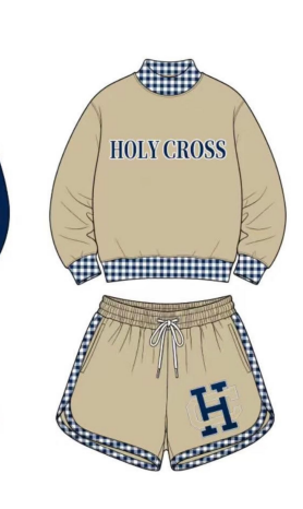 custom moq 5 mix size AITOLY04 Baby Kids Plaid Print Long Sleeve Crew Neck Top Casual Shorts Set