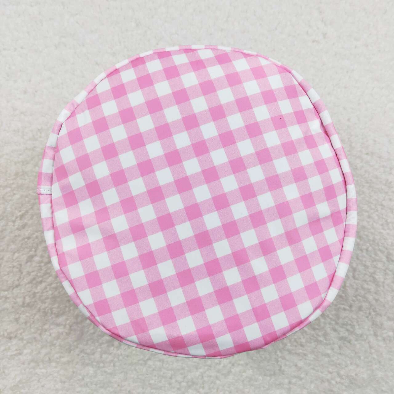 RTS NO MOQ ETA 5/7days Arrived BA0160 Colorful rabbit pink and white plaid lace bucket bag