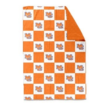 custom moq 5 mix size LEPR04 Baby Toddler Orange And White Checkered Blanket