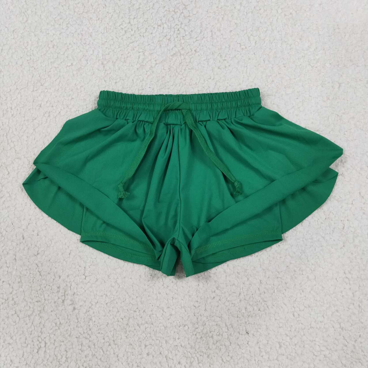 NEW RTS NO MOQ yoga fabric cotton SS0938 Baby Girls Green Yoga Butterfly Shorts Casual Bottom