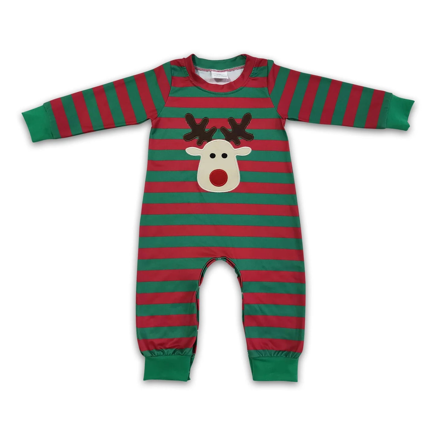 RTS NO MOQ Sibling milk silk Baby Boys Girls Christmas Santa Milk Cookie Print Long Sleeve Rompers